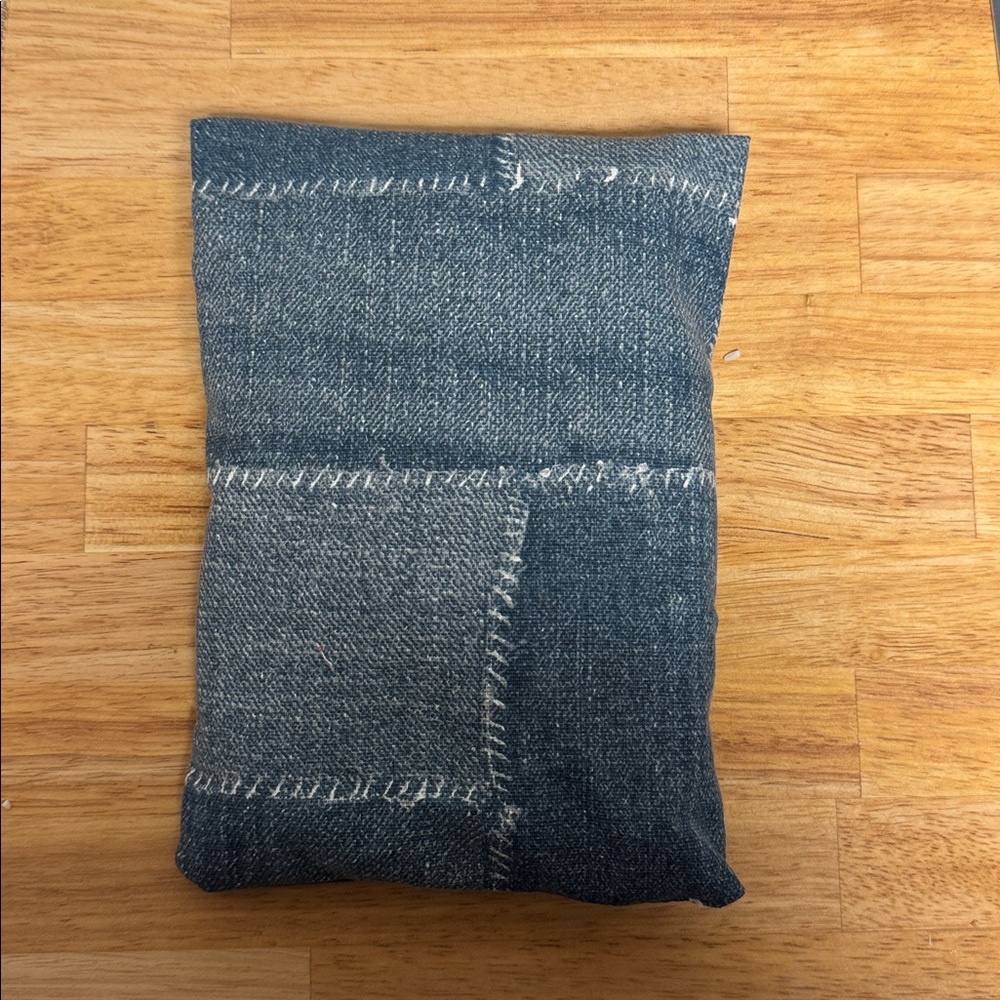 Hot Cold Rice Bag Therapy Microwavable Heating Pad Denim Patch Cotton Duck Cloth